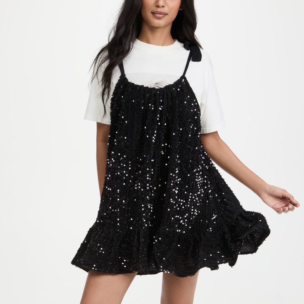 Nova Sequined Mini Dress  Free People NWT